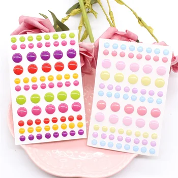 2gab/set Cukura Sprinkles pašlīmējošas Emaljas Punkti Sveķu Uzlīmes Scrapbooking/ DIY Crafts/ Karte Padarot Apdare
