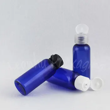50ML Zilā Apaļā Pleca Plastmasas Pudeles , 50CC Noderīgu Grims Sub-pudelēs , Šampūns / Losjons Ceļojumu Iepakojuma Pudeles 1