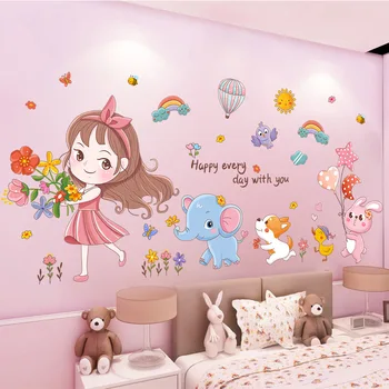 Gudrs uzlīmes bērnu istabai apdare ūdensizturīgs sienas uzlīmes pašlīmējošās vairumtirdzniecība skaistumkopšana dekoratīvās uzlīmes