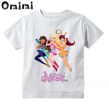 Bērniem LoliRock Burvju Meitene Dizaina T-Krekli Cute Bērnu Topi Zēni/Meitenes gadījuma T Krekls 3