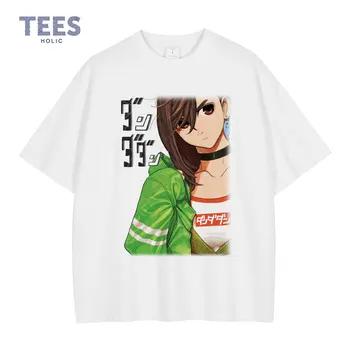 Ayase Momo Modelis T Krekls Vīriešu Modes Anime Dandadan T-krekli Streetwear Vasaras Īsām Piedurknēm Gadījuma Manga Topi Tees Ir 100% Kokvilnas 0