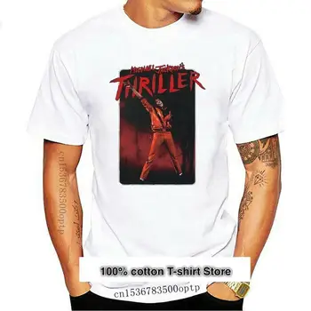Camiseta oficial de Michael Jackson Trilleris para hombre, camisa roja, nueva