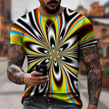 Jaunu 3D Iespiesti Tshirts Vīriešu Modes Gadījuma Iela Vīriešu īpašus T-krekls ar Īsām piedurknēm Zaudēt Lielgabarīta T-krekli Augšu