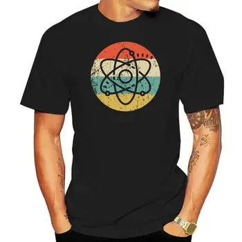 Vīriešu Ķīmija Krekls - Retro Zinātnes Zinātnieks T-Krekls - Atom Ikonas, Krekls Custom Print Tee Krekls