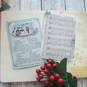 8 Lapas Christmas Carol Fona Papīra Uzlīme, KĀ Dizaina Dāvanu Frāzi Dāvanu Zīmogs Apdare DIY Scrapbooking Uzlīmes 1