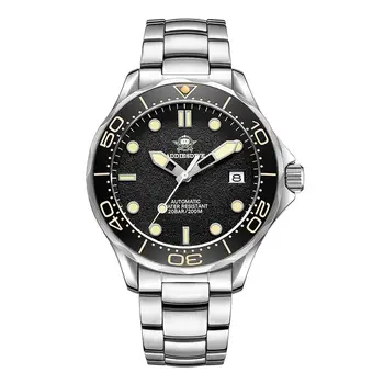 ADDIES Vīriešiem Diver Watch 42mm Luksusa Automātisko, Mehāniskās rokas Pulkstenis 200M Ūdensizturīgs C3 Gaismas Safīra NH35 Keramikas Bezel Datums