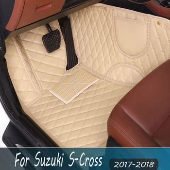 Paklājus Suzuki S-Cross SCROSS S CROSS 2018 2017 Automašīnas Grīdas Paklāji Interjers, Aksesuāri, Detaļas, Pasūtījuma Attiecas uz Automobiļiem