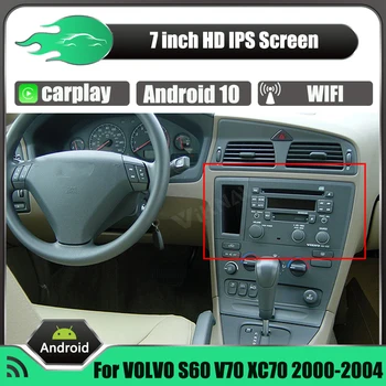 Android Auto Radio VOLVO S60 V70 XC70 2000-2004 GPS Navigācijas Multimediju Atskaņotājs, 2 Din GPS Navigācijas Auto Carplay Stereo