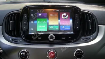64G Android GPS Navi Lentes Radio Diktofons Stereo Multimedia Player PX6 Par Fiat 500 2015 2016 2017 2018 2019 Automašīnas Vadītājs Vienība 1 Din 4