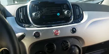 64G Android GPS Navi Lentes Radio Diktofons Stereo Multimedia Player PX6 Par Fiat 500 2015 2016 2017 2018 2019 Automašīnas Vadītājs Vienība 1 Din 5