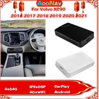 Bezvadu Carplay Lodziņā Volvo Xc90 2016 2017 2018 2019 2020 2021 Plug and Play Carplay Ai lodziņā Spogulis saites, USB Video