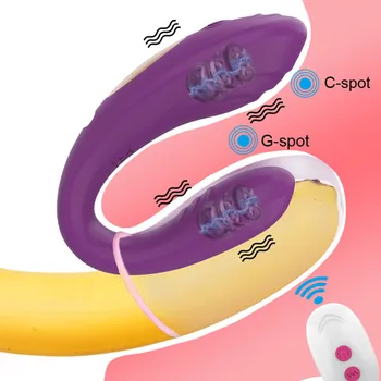 Uzlādējams Klitora un G-Spot Vibrators Ūdensizturīgs Pāri Vibrators ar 10 Jaudīgu Vibrāciju, Bezvadu Tālvadības Clit