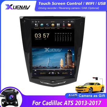 Auto Vertikālo Ekrānu, Multimediju Atskaņotājs, GPS Navigācijas Cadillac ATS 2013 2014 2015 2016 2017 Android Auto Auto Radio Atskaņotājs
