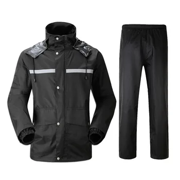 Jaunu lietusmētelis lietus bikses Tērpiem modes vienu split pieaugušo vīriešu motociklu āra sadalīt zvejas drēbes 0