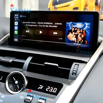 Auto stereo Android automašīnas Multivides video, audio Atskaņotāju-Lexus NX NX200 NX300h 2018 2019 2020 Auto GPS Navigācija radio atskaņotājs