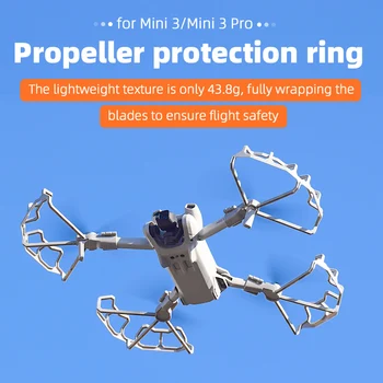 Par DJI Mini 3 Dūkoņa Propellera Aizsardzība Gredzenu Aksesuārus Daļēji slēgta Dzenskrūves Aizsargs