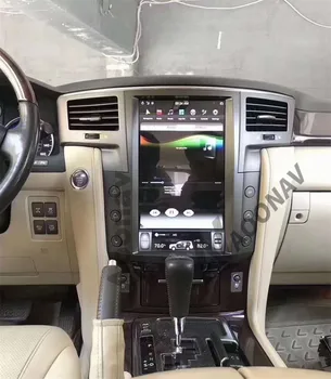 Auto Tesla stila video Auto Radio atskaņotājs vadītājs vienību LEXUS LX570 2013 GPS navigācija audio multivides stereo skārienekrānu