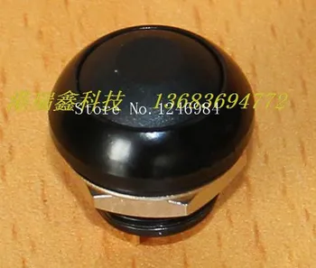 [SA]M12 ūdensizturīgs slēdzis reset pogu Taivāna Deli Wei PAS6 melnā metāla malu kārta melno pogu lock-bezmaksas--20pcs/daudz 0