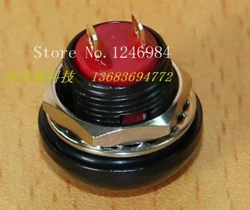 [SA]M12 ūdensizturīgs slēdzis reset pogu Taivāna Deli Wei PAS6 melnā metāla malu kārta melno pogu lock-bezmaksas--20pcs/daudz 1