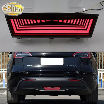 LED Izmēģinājuma Gaismas Tesla Model Y 2019 - 2022 3-in-1 Funkcijas, Aizmugurējās Gaitas Gaismas, Bremžu Gaismas Dinamisku Pagrieziena Signāla Atstarotājs
