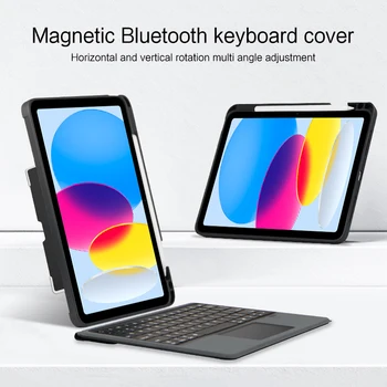 Magic Tastatūras iPad Pro 11 12.9 2020 2021 10.2 10.5 iPad 10 Gaisa 5 4 2022 Tablete Smart Cover Gadījumā Bezvadu Skārienpaliktni, ar Aizmugurgaismojumu 3