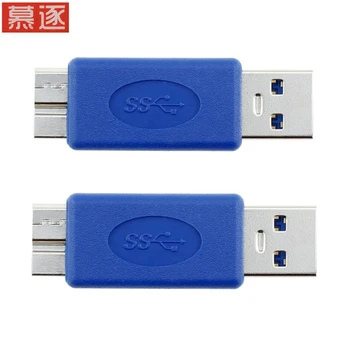 USB 3.0 Vīriešu Mikro USB Vīrietis B Converter USB, Micro-USB Adapteris Savienotājs PC Klēpjdatoru 3. Piezīme S5