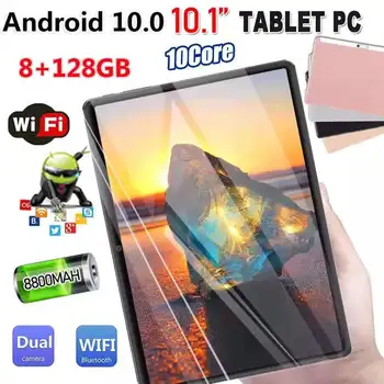 10 collu Planšetdatoru Android 4G Octa Core 8GB RAM atmiņa, 128GB ROM Tabletēm, PC Android 10.0 Dual Wifi Tips-C