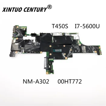 NM-A302 00HT772 Lenovo Thinkpad T450S Klēpjdators mātesplatē I7-5600U 4G FRU AIMT1 pārbaudītas labas