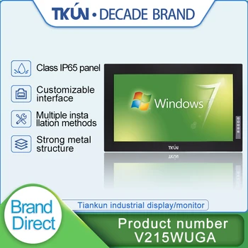 TKUN 21.5 collu rūpniecības grade iegulto touch displejs, Augstas precizitātes 5 vadu pretestības touch screen,Automatizācija rādīt termināļa