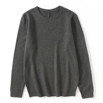 Ir 2021. Eiropas un Amerikas dāmas trikotāžas tīrtoņa krāsu apaļu kakla vienkāršs džemperis džemperis 2096