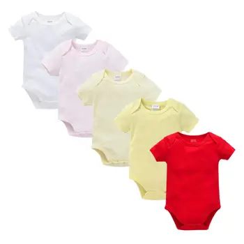 Jaundzimušo Puiku Drēbes noteikts Vasaras Baby Toddler Meitene Bodysuit Nosaka Gadījuma 5gab Jaundzimušo, Zīdaiņu Apģērbs Apģērbs Unisex Ropa Bebe De 3