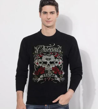 Karstā urbšanas džemperi Vīriešu Hip Hop Modes Dimanta akmens džemperi Streetwear Augstas kvalitātes