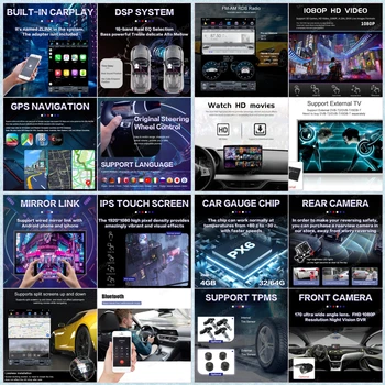 Par Lincoln MKZ 2013+Android 10 PX6 Tesla Styel Auto DVD Atskaņotājs, GPS Navigācija, Auto, Auto Radio, Stereo Multimediju Atskaņotājs, Galvas vienības 2