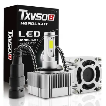 TXVSO8 D1S D3S LED Lukturu Spuldzes 110W 11000LM Auto Gaismas 2 Sānu 360 Grādu 6000K Built-in LED Driver faros led para auto 0