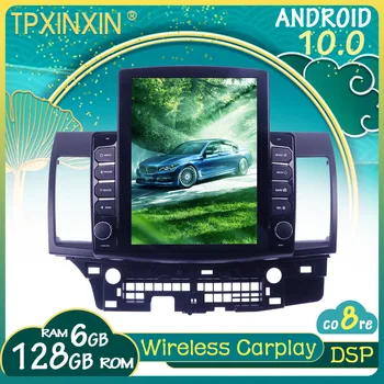 10.0 Par Mitsubishi Lancer 2007-2015 Android Auto Stereo Auto Radio ar Ekrāna Tesla Radio, Atskaņotāju, Auto GPS Navigācijas Vienības Vadītājs