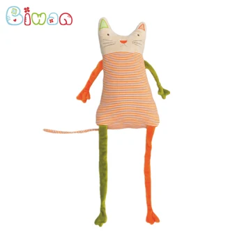 Biwan Krāsains Dzīvnieku Plīša Rotaļlietas 56cm Kaķis pavisam Jaunu Bērnu Rotaļu Mīksto Cute Cartoon Kids Svītrainām Bērnu Rotaļlietas, Bērnu Dzimšanas dienas Dāvanas