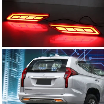 Par Mitsubishi Pajero 2018-2020 LED Auto Aizmugurējā Amortizatoru un Bremžu Gaismas Miglas Lukturi Taillamp Difuzoru Indikators Sānu Signāls Stoplight Spuldzes