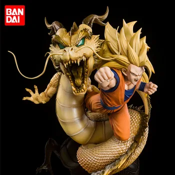 Bandai Statuetes Dragon Ball Z Super Saiyan Son Goku Kakarotto Gogeta Figuarts Nulles 21Cm Dbz Rīcības Attēls Savākt Modelis Zēniem Rotaļlietas