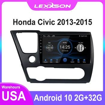 DSP 2G+32G IPS Ekrāns, Android 10.1 Auto Radio Multimediju Honda Civic 2013 2014 2015 RDS FM GPS Navigācijas Spogulis Saites, stereo