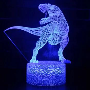 USB LED Apdares Mājās Bērnu Istabas Gultas Nakts Gaisma dinozauru Apdares Gaismas Akrila Padome 4mm 6mm (Bez Bāzes)