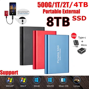Portatīvā Cietā Diska Ārējais Cietais Disks SSD cieto disk16TB HD Externo Harddisk Harici Ārējo Cieto Disku, 1TO 16TB Uzglabāšana