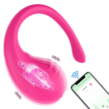 Tālvadības pults Maksts Olu App Bluetooth Vibratori Lēkt Olu Sievietes Klitora Stimulators Maksts G-spot Massager Seksa Rotaļlieta, paredzēta sievietēm 2