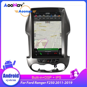 Tesla Stila Vertikāla Ekrāna Ford Ranger F250 2011-2019 Auto Stereo Uztvērēju Multivides Atskaņotāju Auto Radio 2 Din GPS Navigācijas