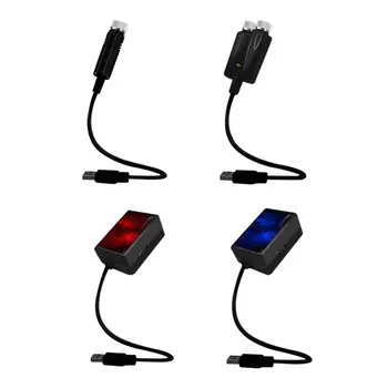 Auto Jumta Projekcijas Gaismas USB Portatīvo Zvaigžņu Nakts Gaisma Regulējams LED Galaxy Atmosfēru Gaismas Interjera Projektoru Griestu