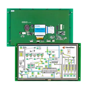 10.1 collu Rūpniecības Tips skārienekrāns LCD Kontrolieris ar Seriālo Interfeisu 100GAB