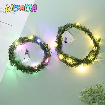 1/12 1/6 Namiņš Miniatūras Neona Apgaismojums LED String Lightable String Ziemassvētku Diena, Mini Mājas, Dārza Dekoratīvie Piederumi
