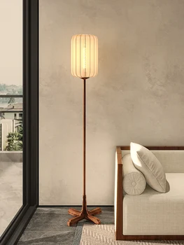 Jaunais Ķīnas Grīdas Lampas, Dzīvojamās Istabas Dīvāna Malas RETRO Studiju Zen Tējas Istaba Bed & Breakfast Guļamistabā Dekoratīvā Galda Lampa 3