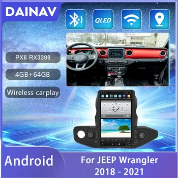 Android 13.6 collu JEEP Wrangler 2018 2019 2020 2021 multimídia auto radio coche autoradio video Stereo spēlētāji carplay Auto 0