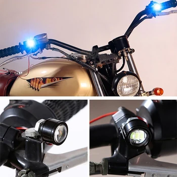 Super Spilgti Braukšanas Gaismas Eagle Eye LED Reverse Rezerves Braukšanas Gaismas Motociklu Faros Led Para Luces Moto Luces Exploradoras