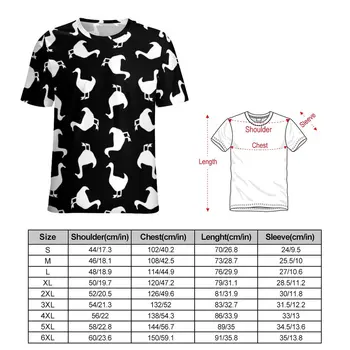 Dzīvnieku Siluetu T-Krekls Melnā Un Baltā Pīle Vīriešiem Trending T Krekli Premium Custom Tee Krekls ar Īsām Piedurknēm EMO Lielgabarīta Topi 1